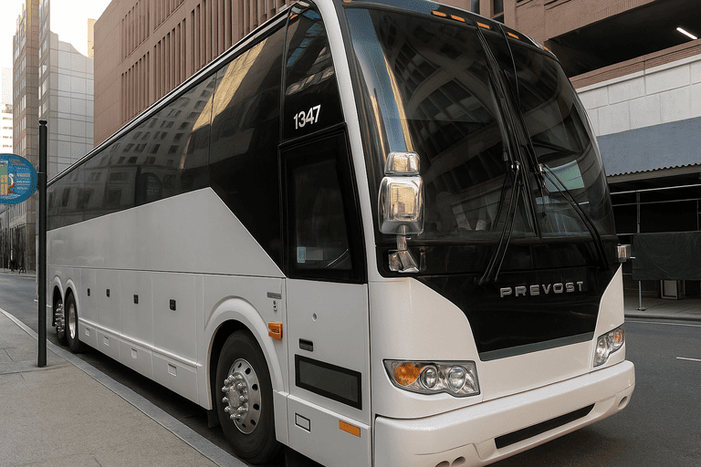 a Charter Bus Rental Palmdale coach bus