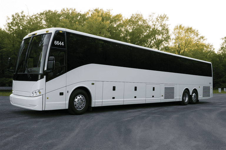 exterior of Charter Bus Rental Palmdale coach bus